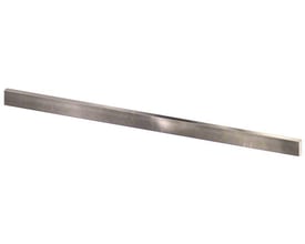 ABB Smissline ZLSP1250E58, en lang, rektangulær metalprofil med børstet overflade på hvid baggrund.