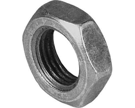 Festo kontramøtrik MKVM-PG-29 fremstillet af metal med tydelige indvendige gevind og sekskantet ydre form.