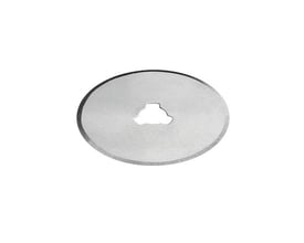 Ironside rundt knivblad til sikkerhedskniv med 27 mm diameter, set skråt oppefra med centralt monteringshul.