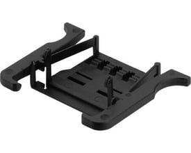Weidmüller holder for koblingsramme til Modular ConCept. Sort plast holder til industristik.