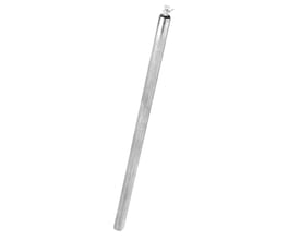 Længere Metro Therm anode med 3/4" gevind og 90mm længde, fotograferet isoleret på hvid baggrund.