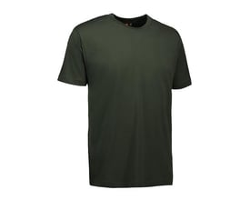 ID Identity Game T-shirt i flaskegrøn, størrelse M, med rund hals og korte ærmer, vist på hvid baggrund.