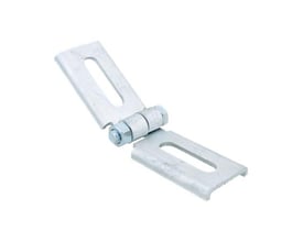 Walraven RAPIDSTRUT-STIK, hængslet beslag på 80x80 mm med to slidsede plader og synligt hængsel.