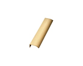 Dansani Ruler-greb på 200 mm i børstet messing, vist skråt med sin slanke, buede profil.