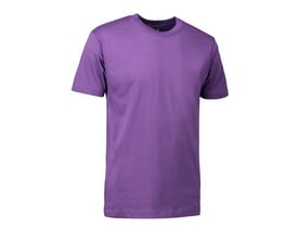 ID Identity T-TIME® T-shirt i lilla, størrelse 3XL, med rund hals og korte ærmer. Klassisk design til mænd.