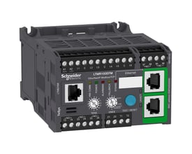 Schneider Electric TeSys T LTMR100EFM motor controller med Ethernet/IP og Modbus/TCP til 240VAC forsyning.