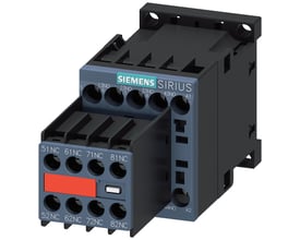 Siemens 3RH2244-1AK60 kontaktorrelæ i S00 størrelse med 4 NO og 4 NC kontakter samt skruetilslutning.