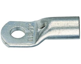 Klauke rørkabelsko i fortinnet kobber til 150 mm² ledere med M20 bolt hul og inspektionshul.