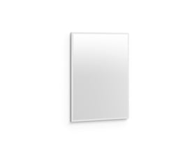 Svedbergs Hov badeværelsesspejl på 60 x 80 cm med integreret LED-belysning, vist forfra med lys kant.