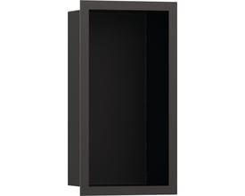 Hansgrohe XtraStoris Individual vægniche i mat sort med en 300/150/100mm rustfri stålkonstruktion og designramme.