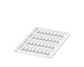 Phoenix Contact UCT-WMCO 3,5 ledningsmærkningsskinner i hvid plast, klar til påklipsning på kabler mellem 2,9-3,5 mm.