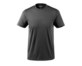 Mascot CoolDry T-shirt i grå polyester med rund hals og korte ærmer, str. 4XL, vist forfra.