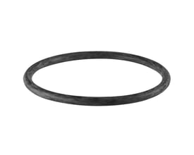 Sort Geberit O-ring i PEH til stikmuffe med diameter på 32 mm, vist som en rund pakning.