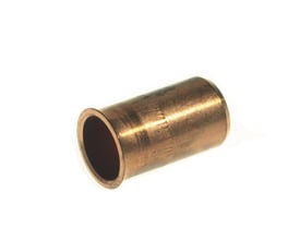Kobber kompressions støttebøsning med 6 mm indvendig og 4 mm udvendig diameter, vist på hvid baggrund.