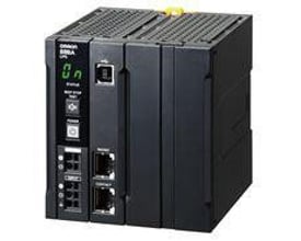 Omron S8BA-24D24D120LF UPS, DC-DC 5A 120W til DIN-skinne montering med display og tilslutningsporte.