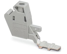 Phoenix Contact AGK 4-UT 35 afgreningsklemme i grå, med skruetilslutning og plads til 0,14-6 mm2 ledning.