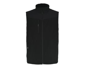 Sort Lyngsøe Rainwear vest model 4WS-4056 i str. S med lynlås, brystlomme og to sidelommer.