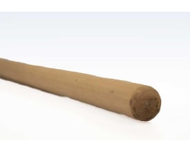 Roliba træskaft uden gevind med en diameter på 25 mm og en længde på 1500 mm, vist på hvid baggrund.