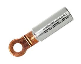 Elpress DIN 46235 Al/Cu-kabelsko AKK35-12DIN med M12 laske, egnet til 35/50mm2 aluminiumsledere.