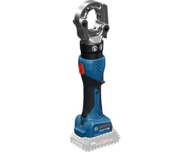 Bosch GPH 18V-60 professionelt krympeværktøj med blå og sort ergonomisk håndtag og et stort krympehoved.