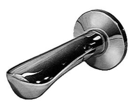 Grohe 3/4" karudløb med stråleregulator og skyderosette, udført i skinnende krom med 140 mm fremspring.