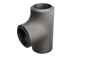 Grå p235gh tee-fitting med dimensioner 26,9 x 3,2 mm, vist isoleret på hvid baggrund.