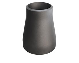 Konisk reduktion i P235GH stål, med dimensionerne 60,3/2,9 x 42,4/2,6, overholder DIN 2616/EN 10253-2 standarder.