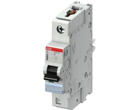 ABB Smissline automatsikring C, 2A, 1-polet + nul, model S401 M D med 10kA brydeevne, fremstillet i hvid plast.