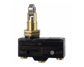 Omron generel basiskontakt Z-15GQ21 med tværrullestempel, SPDT og 15A klassifikation.