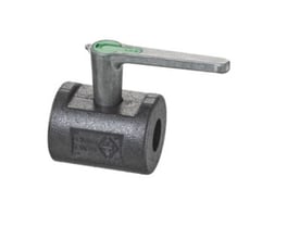 IMI TA Globo D-SB isoleringsskål i sort skummateriale med et sølvfarvet håndtag og grøn detalje. Den har en dimension på 2 tommer.