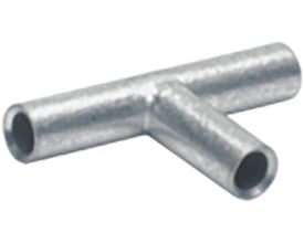 Klauke T-pressemuffe i fortinnet kobber til 6 mm² kabler, ideel til kabelforgreninger.