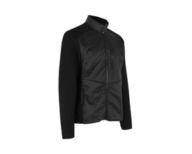 Sort ID Identity hybrid jakke i størrelse 4XL med vatteret front og fleeceærmer.