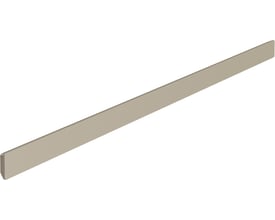 Hansgrohe skinne på 700 mm i mat beige, der viser dens slanke profil på 12 mm dybde.