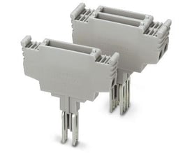 Phoenix Contact komponentstik ST-BE, grå, 19 mm høj, til 2-polede komponenter med skrueklemmer og 16A.