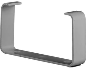 Fresh rektangulær kanalklips i grå plast, 220x90 mm, til montering af ventilationskanaler.