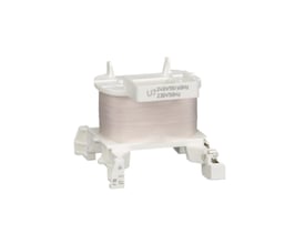 Schneider Electric TeSys D spole LXD1, 240V AC, set fra siden med mærket 'U7 240V50/60Hz 230V50Hz' og modelinformation 'F18 37 3 10'.