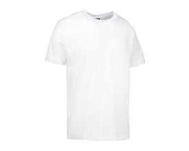 ID Identity Game T-shirt i hvid til herrer i størrelse 3XL, vist forfra med rund hals og korte ærmer.