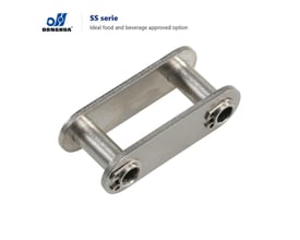 Donghua C2042/E HP SS 304 Ø4 rustfrit samleled med fjederlås, vist skråt med de to ender og låsene synlige.
