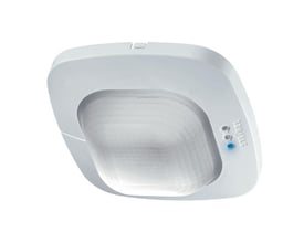 Siemens QAA64 rumføler til temperaturmåling med LG-Ni1000 sensor, hvid plast, designet til indendørs brug.