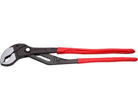 KNIPEX Cobra® XXL vandpumpetang, 560 mm, med røde greb og poleret hoved, vist på isoleret hvid baggrund.