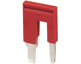 Schneider Electric reduktionslaske til 16-2,5/4 mm2 kabel, med skrue- og fjederfunktion i rød plast med metalben.
