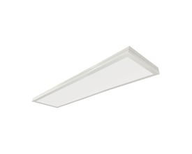 V-Tac 120x30 cm LED panel med hvid ramme, isoleret på hvid baggrund, viser det moderne design.