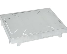 Legrand indstøbningsboks i metal til betongulv med justerbar højde fra 65-90mm og kapacitet til 12/18 moduler.