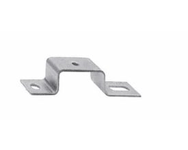 Weidmüller skinnebærer TST 2/M6 til 20mm TS-DIN skinne med M6 gevind, et gult metalbeslag.