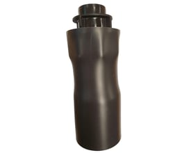 Isitec overgangsmuffe i grå plast, 32mm diameter med 1" gevind til 63 mm indføringsbøjning.