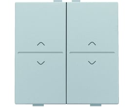 Niko tangent i sterling med pil-symboler til trådløst 4-tryk system, vist forfra på en hvid baggrund.