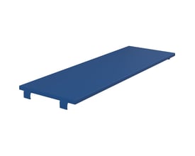 Pressalit madras til MCT 2 i blå, måler 2080x695x40 mm, vist fra siden på hvid baggrund.