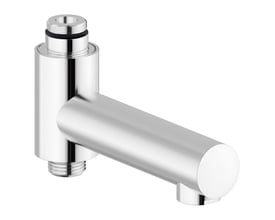 Damixa kartud i krom med en blank messingoverflade, 117 mm lang med 3/4" x 1/2" til traditionel montering.