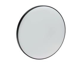 SpectrumLED rund LED-loftslampe på 40 W med hvid lysflade og sort kant, Ø48,5 cm og IP54.