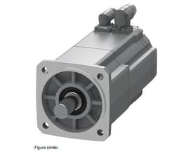 Siemens Simotics S-1FK2 CT servomotor med M0=12 Nm og IP65 beskyttelse, vist fra siden med aksel og tilslutningsstykker.